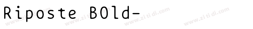 Riposte BOld字体转换
